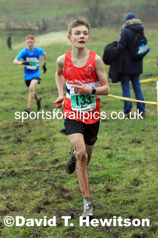 Boys under-15s 2022 North Eastern Harrier League, Thornley Farm, Peterlee, County Durham. Photo: David T. Hewitson/Sports for All Pics